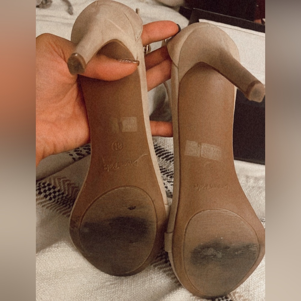 Amazon Nude Stiletto Pump Heels 8.5 - Picture 7 of 8
